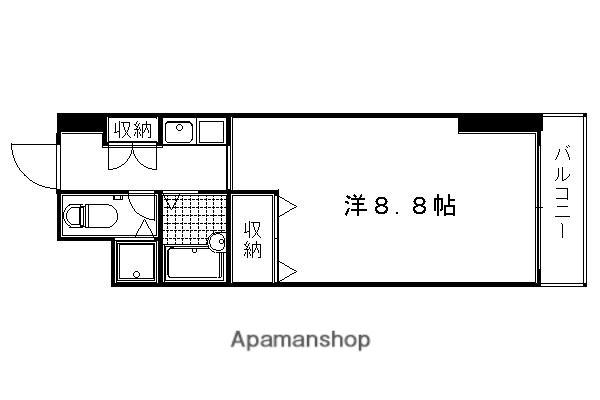 キャッスル21(1K/3階)の間取り写真
