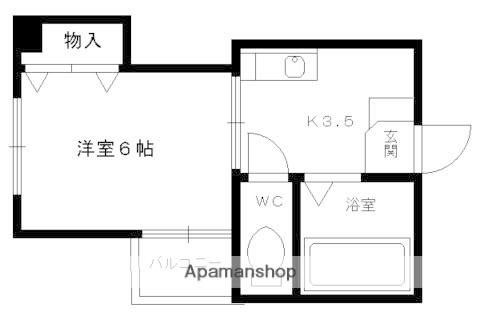 リエス東山三条(1K/3階)の間取り写真