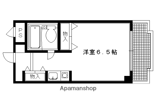 おおきに百万遍サニーアパートメント(1K/6階)の間取り写真