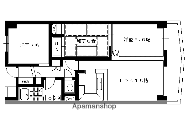 エースライフ洛北(3LDK/4階)の間取り写真