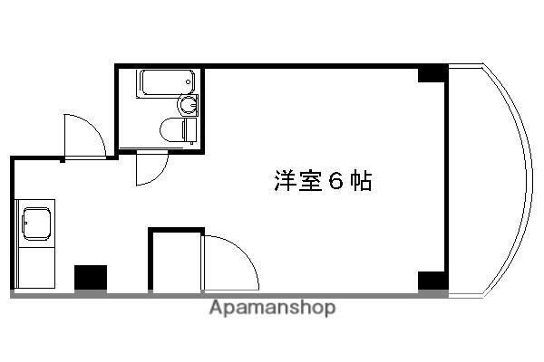 アビ-タサノ(1K/4階)の間取り写真