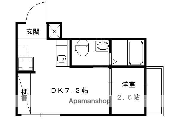 NICO西大路(1DK/3階)の間取り写真