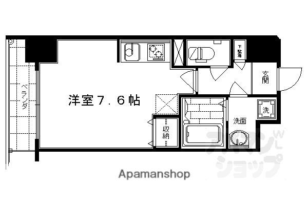 エスリード烏丸五条駅前(1K/10階)の間取り写真
