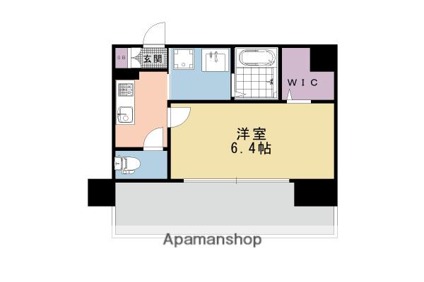 プレサンス THE KYOTO 東福寺 ウエスト(1K/2階)の間取り写真