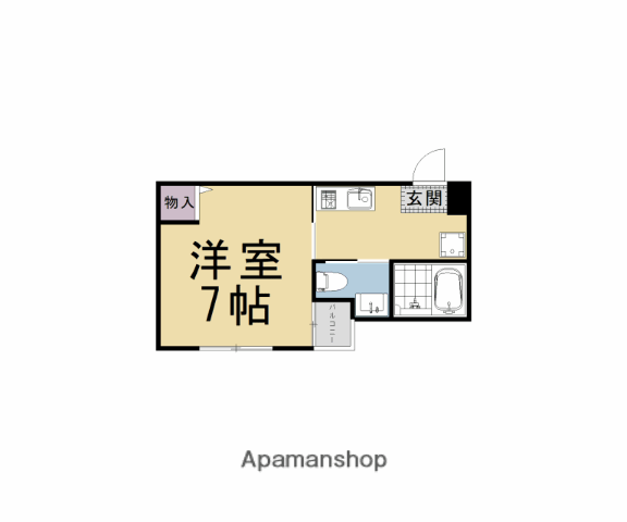 オリエント五条坂(1K/2階)の間取り写真