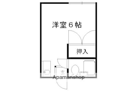 カステロレヴィーPARTII(ワンルーム/2階)の間取り写真