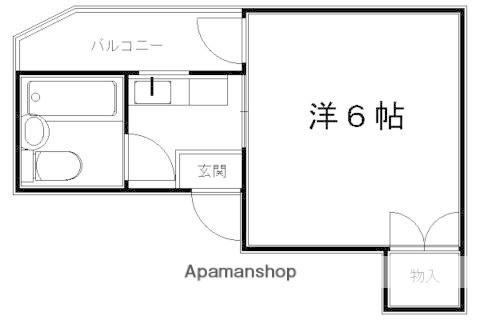 八千代ビル(1K/2階)の間取り写真