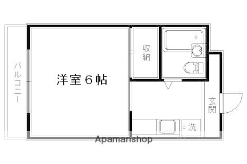 メゾンド洛花(1K/3階)の間取り写真