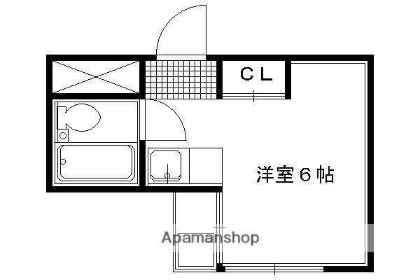 コーポ小林(1K/2階)の間取り写真