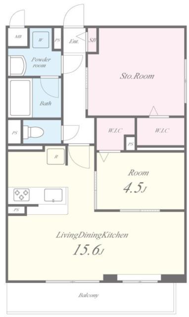 グランジェ リサーチパーク イースト(2LDK/3階)の間取り写真