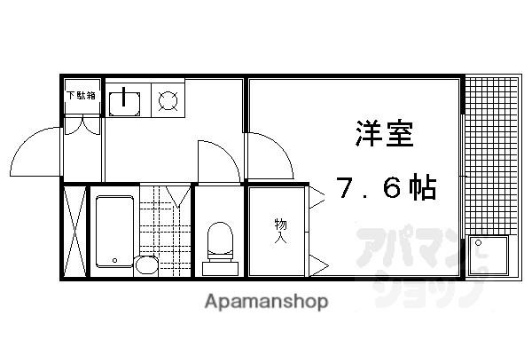 グランドアベニュー(1K/3階)の間取り写真
