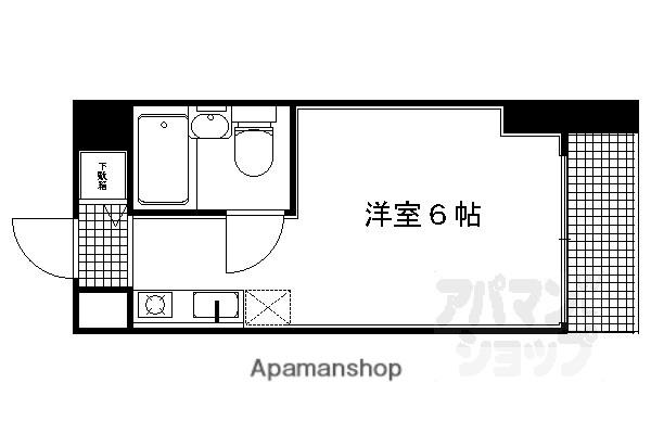 シリウス星の子(1K/10階)の間取り写真