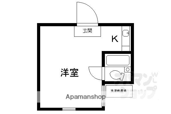 ウィッシュ河原町(ワンルーム/3階)の間取り写真