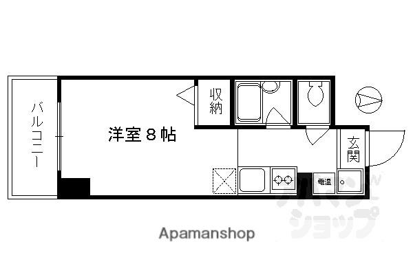 WILL-21烏丸御池(1K/9階)の間取り写真