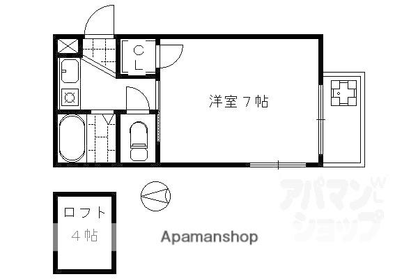 アトレ堺町(1K/2階)の間取り写真