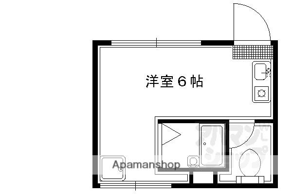 新和ハイツ(1K/4階)の間取り写真