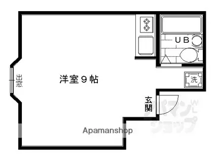 プチメゾン五条(ワンルーム/2階)の間取り写真