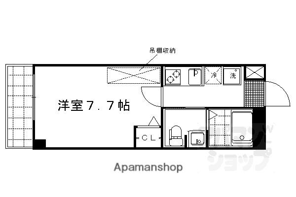 RUSCELLO-UNO(1K/5階)の間取り写真