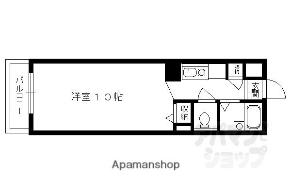ベルフラワー(1K/5階)の間取り写真