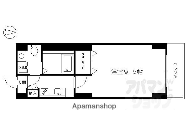 プリモフィオーレ室町(1K/5階)の間取り写真