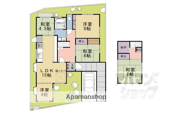 阪急電鉄京都線 桂駅 徒歩44分 2階建 築23年(5LDK)の間取り写真