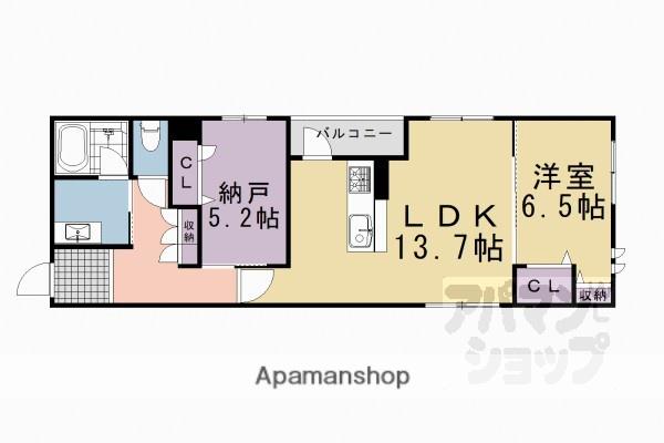 シャーメゾンライズONE(1SLDK/3階)の間取り写真