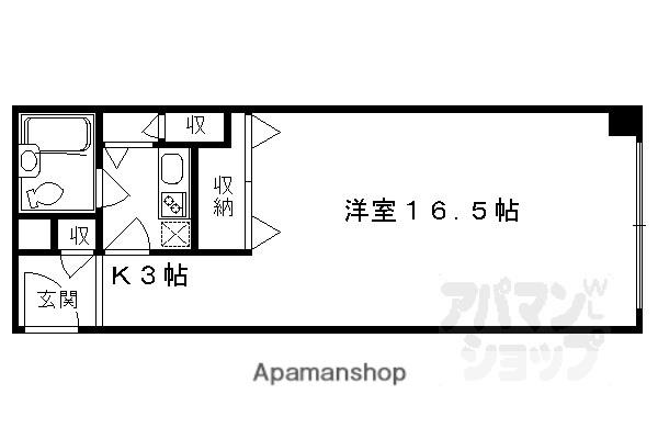 LUNITE(1K/3階)の間取り写真