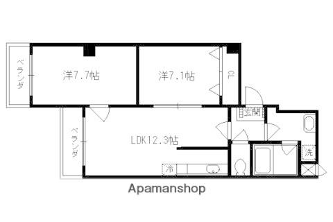 リアライズ小山西御所(2LDK/3階)の間取り写真