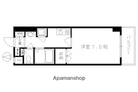 ロイヤルコート院町(1K/5階)の間取り写真