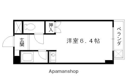 VIP羅城門(ワンルーム/4階)の間取り写真