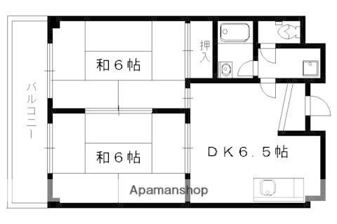 ハウスS&Y(2DK/3階)の間取り写真