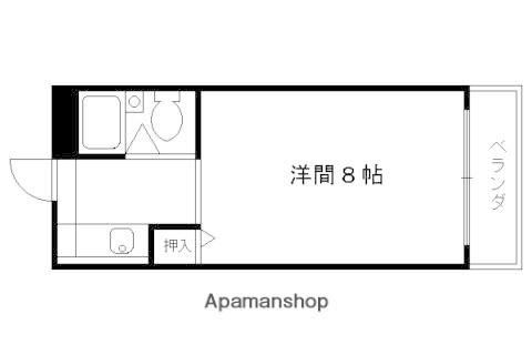シティパレス京都東山(1K/3階)の間取り写真