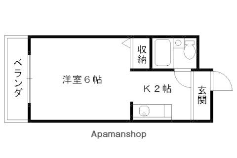 めぞんICHI(1K/3階)の間取り写真