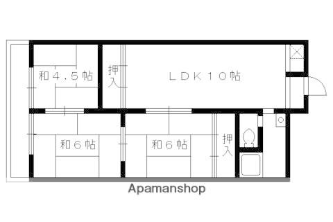 ブエナビスタ京都上鳥羽(3LDK/2階)の間取り写真