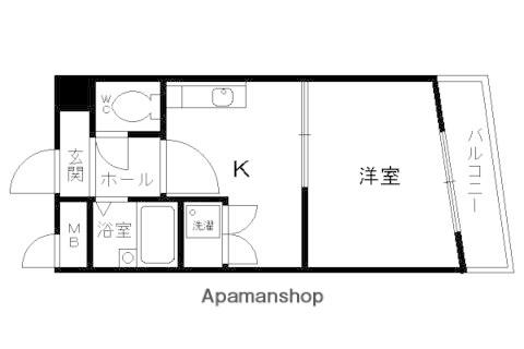 ハイムリッツ(1K/2階)の間取り写真