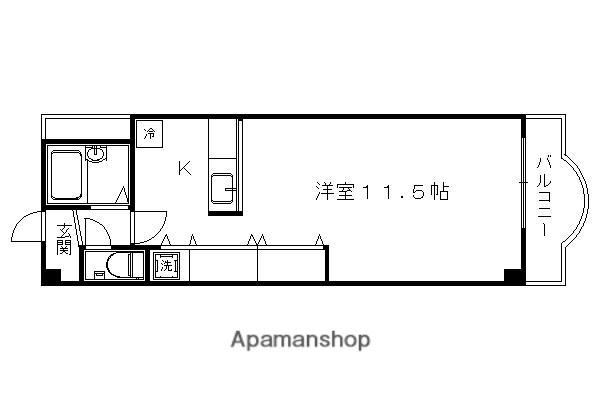 セレーノ塔南(ワンルーム/5階)の間取り写真