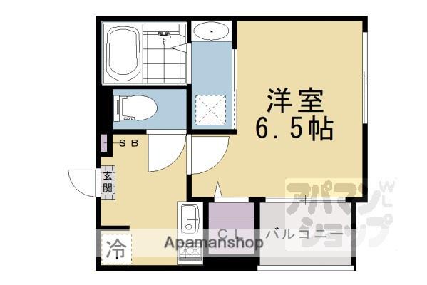 TEA PAVILION(1K/2階)の間取り写真