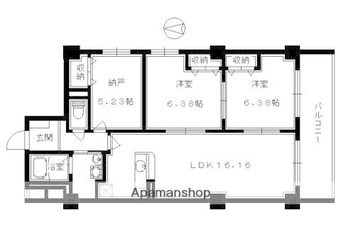 コンフォレスト三条(3LDK/2階)の間取り写真