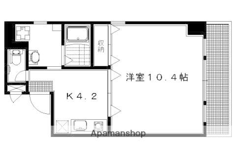 リバーサイド四条縄手(1K/5階)の間取り写真