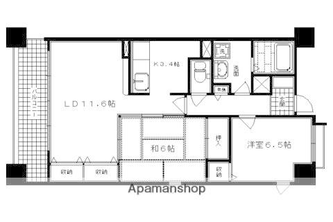 メゾン油小路(2LDK/7階)の間取り写真