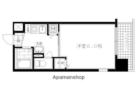 エステムコート京都河原町プレジール(1K/5階)の間取り写真