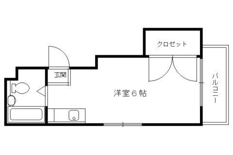 アーバンハウス(ワンルーム/4階)の間取り写真