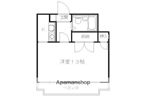 メゾン・ドゥ・ペッシュ(1K/1階)の間取り写真