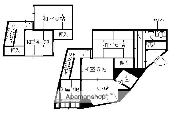 京阪電気鉄道鴨東線 出町柳駅 徒歩32分 1階建 築52年(5K)の間取り写真