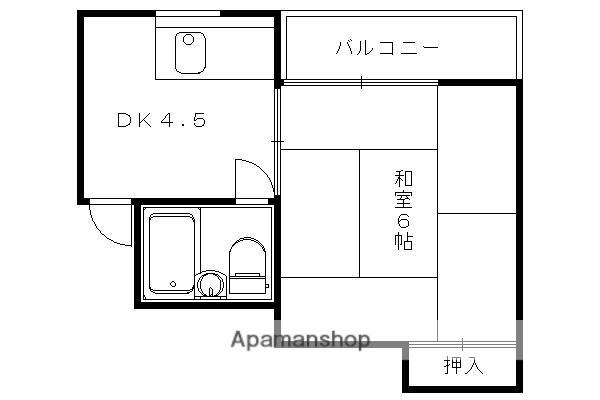 ハイツきく(1DK/2階)の間取り写真