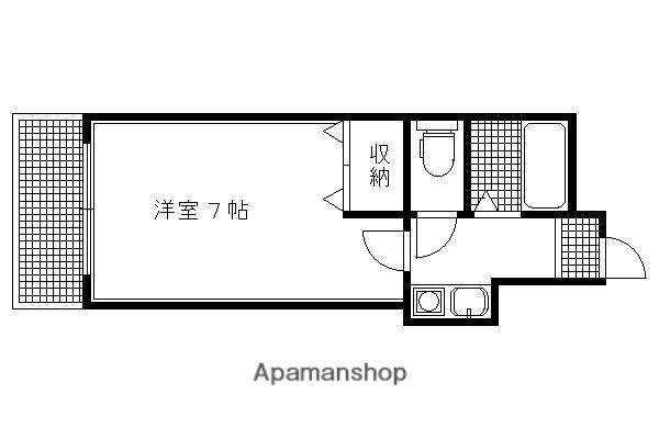 ラ・レジデンス・ペルシュワール(1K/2階)の間取り写真