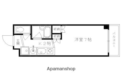 F・GROWTH(1K/5階)の間取り写真