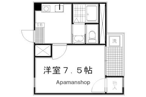 グランシャリオ智恵光院(1K/4階)の間取り写真