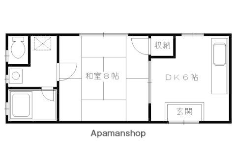 アネックス大竹(1DK/3階)の間取り写真