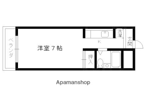 APOLLON(1K/4階)の間取り写真